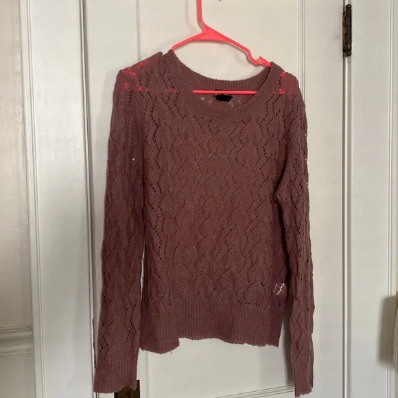 Lord & Taylor Alpaca Mohair Blend Open Knit Pullover Sweater XL - Picture 1 of 2